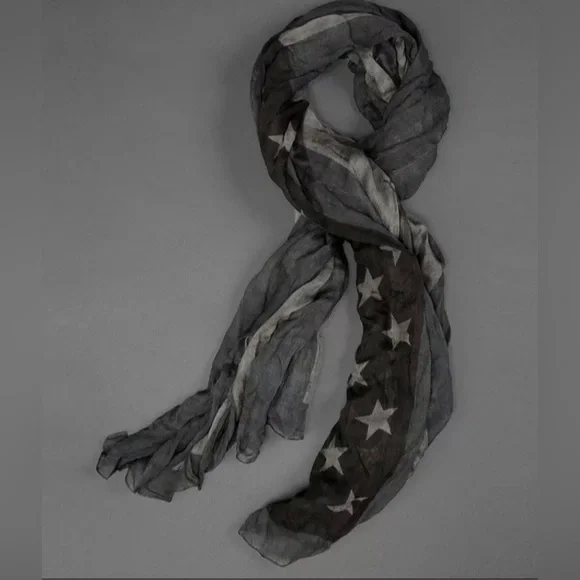 John Varvatos Stars and Stripes American Flag scarf.